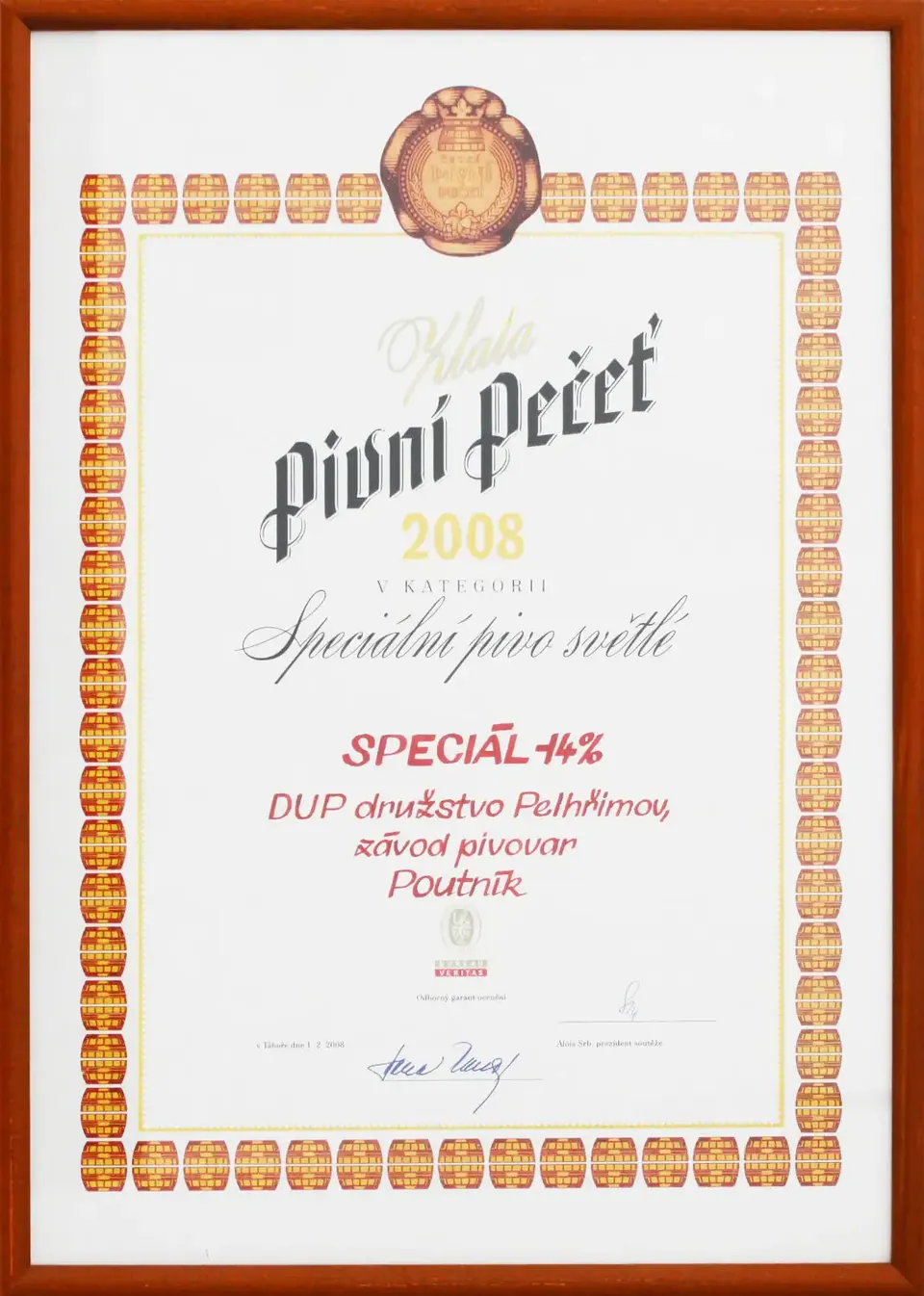 Pivní pečeť (Beer Seal) 2008