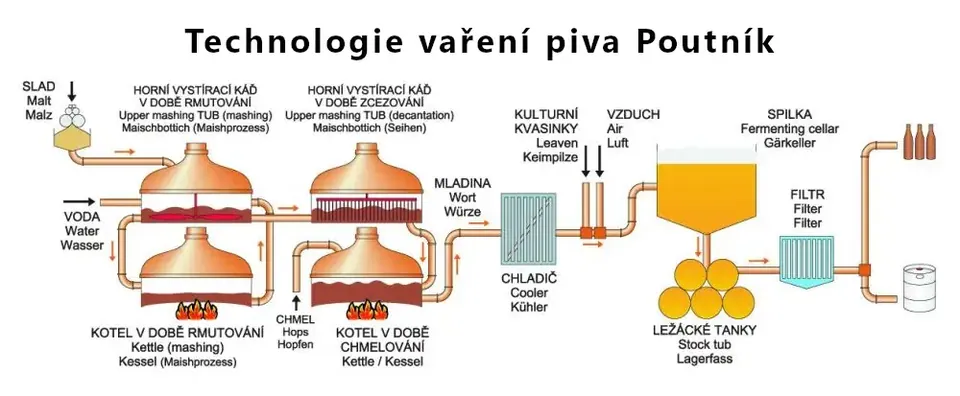 The beer brewing process
